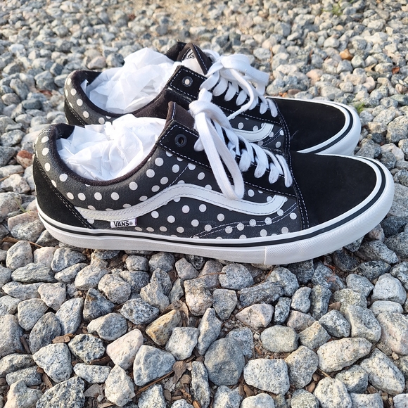 Vans Men's Black and White Polka Dot Shoes Baker Dollin 12 - Picture 6 of 14